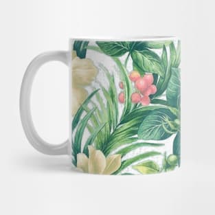 Tropical Spring Flower Water Colour Painting Mug